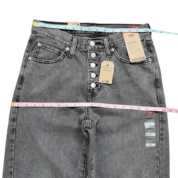 Levi’s ’94 Baggy Twisted Slit-Hem Jean 27x31 Washed Black - Picture 12 of 15